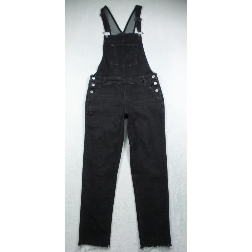 Abercrombie & Fitch Overalls Womens Size Extra Small Black Denim Stretch Pockets